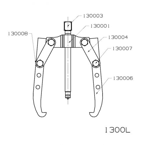 EXTRACTOR FORZA SERIE 1300L0 MECÁNICO DE 2 PATAS LARGAS